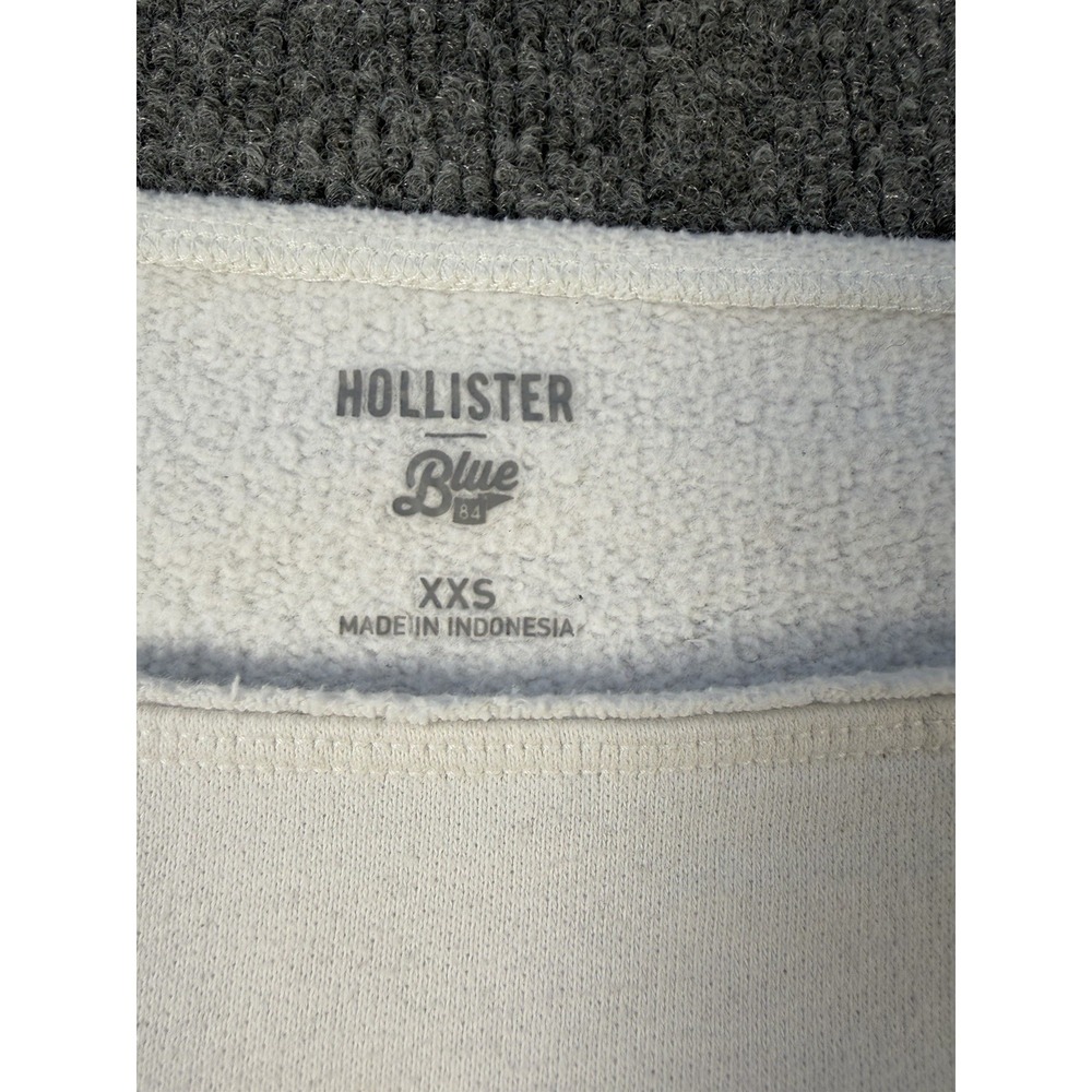 Hollister Blue 84 Miami Hurricanes Cheerleader Bears Cropped Sweatshirt XXS - Picture 3 of 7